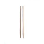 Long bamboo cooking chopsticks over a white background.