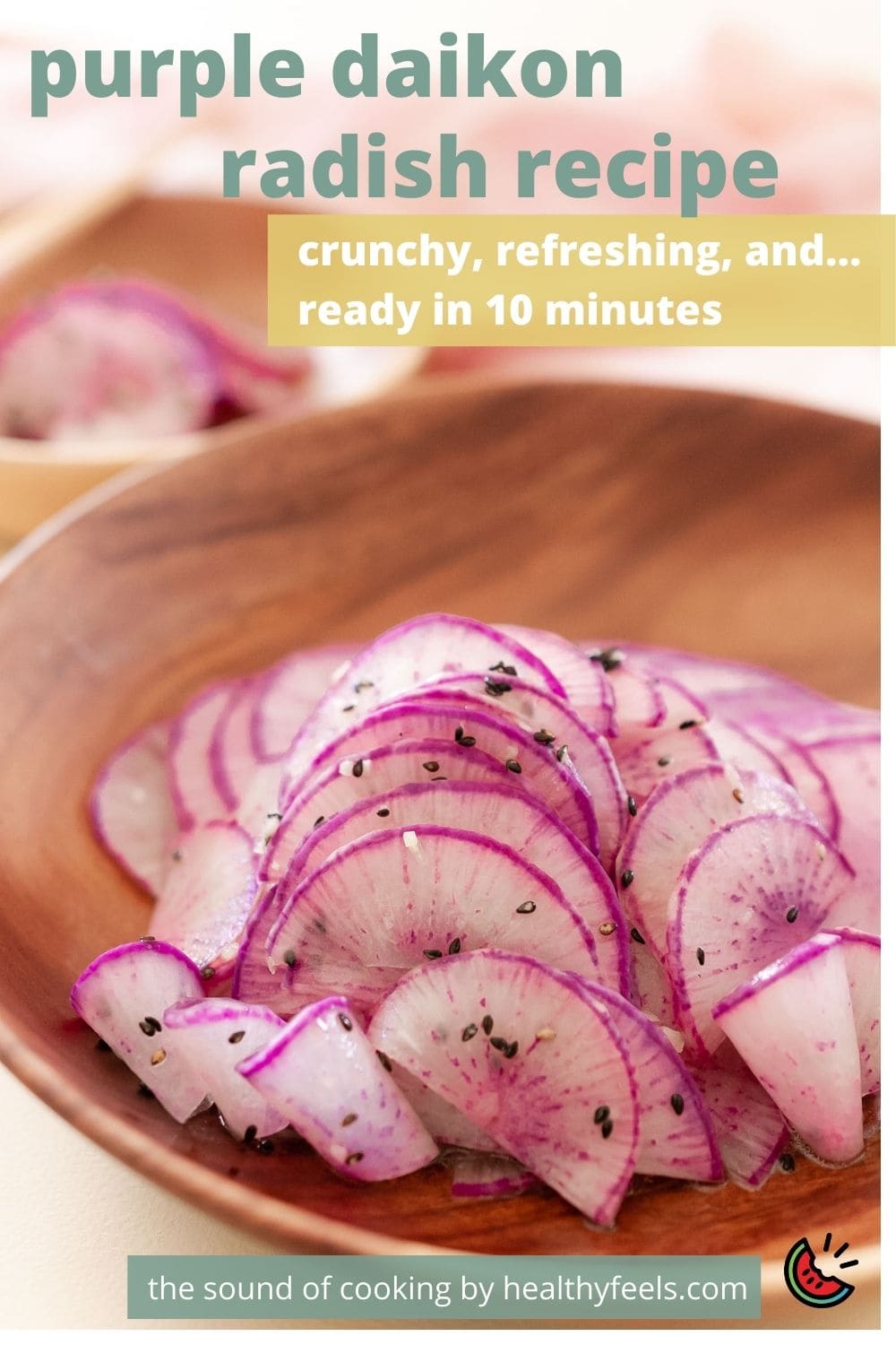 purple daikon radish recipe: quick & easy